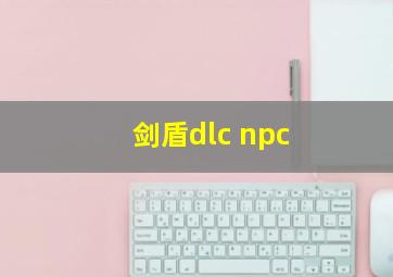 剑盾dlc npc